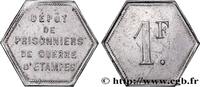 JETONS ET MONNAIES MILITAIRES 1 Franc - Dépôt des prisonniers de guerre JETONS ET MONNAIES MILITAIRES Etampes n.d. (23mm, 1,17g, 12h) -