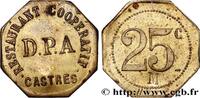 ENTREPRISES, INDUSTRIES ET COMMERCES DIVERS 25 Centimes - Restaurant Coopératif D.P.A ENTREPRISES, INDUSTRIES ET COMMERCES DIVERS Castres n.d. (23mm, 2,57g, 12h) -