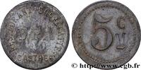 ENTREPRISES, INDUSTRIES ET COMMERCES DIVERS 5 Centimes - Restaurant Coopératif D.P.A ENTREPRISES, INDUSTRIES ET COMMERCES DIVERS Castres n.d. (24mm, 2,57g, 12h) -