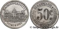 ZUSAMMENSCHLUSS VON EINZELHÄNDLERN UND INDUSTRIEUN 50 Centimes ZUSAMMENSCHLUSS VON EINZELHÄNDLERN UND INDUSTRIEUNTERNEHMEN Maisons-Laffitte 1920 (23mm, 1,22g, 6h) -