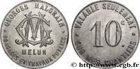 ENTREPRISES, INDUSTRIES ET COMMERCES DIVERS 10 Centimes - Dragages et travaux publics ENTREPRISES, INDUSTRIES ET COMMERCES DIVERS Melun n.d. (30mm, 2,02g, 6h) -