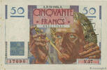FRANKREICH 50 Francs LE VERRIER FRANKREICH 50 Francs LE VERRIER 1946 fVZ -