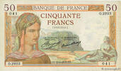 FRANKREICH 50 Francs CÉRÈS FRANKREICH 50 Francs CÉRÈS 1935 SS -