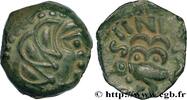 FRANKREICH Bronze SIINV à l’oiseau GALLIEN - SENONES (Region die Sens) c. avant 52 AC. (15mm, 3,09g, 12h) -