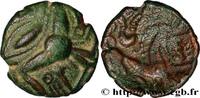 FRANKREICH Bronze au personnage courant, à l’astre rayonnant GALLIEN - BELGICA - BELLOVACI (Region die Beauvais) Beauvais (60) c. Ier siècle avant J.-C. (16mm, 2,32g, 7h) -