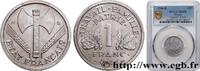 FRANKREICH 1 franc Francisque, légère ETAT FRANÇAIS Beaumont-Le-Roger 1944 (23mm, 1,3g, 6h) -