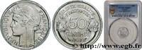 FRANKREICH 50 centimes Morlon, légère VIERTE FRANZOSISCHE REPUBLIK Beaumont-le-Roger 1947 (18mm, 0,70g, 6h) -