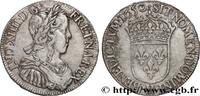 FRANKREICH Demi-écu, portrait à la mèche longue LOUIS XIV THE SUN KING La Rochelle 1650 (31mm, 13,35g, 5h) -