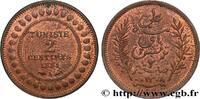 TUNESIEN - Französische Protektorate 2 Centimes AH1308 TUNESIEN - Französische Protektorate 1891 (20mm, 2g, 6h) -