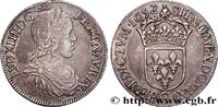 FRANKREICH Demi-écu, portrait à la mèche longue LOUIS XIV THE SUN KING Narbonne 1652 (32mm, 13,62g, 6h) -