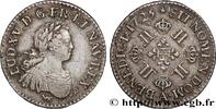 FRANKREICH Huitième d’écu à la croix fleurdelisée couronnée e LOUIS XV THE WELL-BELOVED Paris 1725 (21,5mm, 2,91g, 6h) -