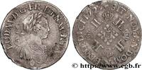 FRANKREICH Huitième d’écu à la croix fleurdelisée couronnée e LOUIS XV THE WELL-BELOVED Montpellier 1725 (20,5mm, 2,81g, 6h) -