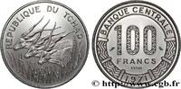 TSCHAD Essai de 100 Francs type “Banque Centrale”, antilo TSCHAD Paris 1971 (25mm, 7,03g, 6h) -