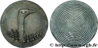 FRANKREICH Médaille animalière - Autruche, Épreuve de contrôl ANIMAUX n.d. (86,5mm, 482,15g, 12h) -