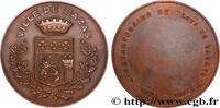 FRANKREICH Médaille, Cinquantenaire de Lous de Bazats BORDELAIS - VILLES, ENTREPRISES ET VINS 33 - Bazas 1977 (58,5mm, 96,82g, 12h) -