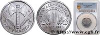 FRANKREICH 1 franc Francisque, légère ETAT FRANÇAIS Beaumont-Le-Roger 1944 (23mm, 1,3g, 6h) -
