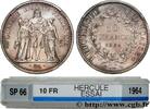 FRANKREICH Essai de 10 francs Hercule FUNFTE FRANZOSISCHE REPUBLIK Paris 1964 (37mm, 25g, 6h) -