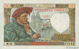 FRANKREICH 50 Francs JACQUES CŒUR FRANKREICH 50 Francs JACQUES CŒUR 1941 VZ -