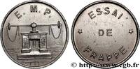 FRANKREICH Essai de frappe de 10 francs Jimenez, grand module FUNFTE FRANZOSISCHE REPUBLIK Pessac n.d. (21mm, 6,44g, 6h) -