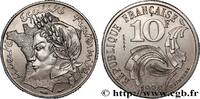 FRANKREICH Essai de 10 francs Jimenez FUNFTE FRANZOSISCHE REPUBLIK Pessac 1986 (21mm, 6,46g, 6h) -