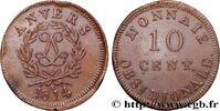 FRANKREICH 10 cent. Anvers au double L, frappe de l’atelier d LUDWIG XVIII Anvers 1814 (35mm, 25,98g, 6h) -