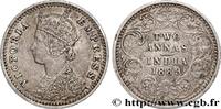 BRITISCH-INDIEN 2 Annas Victoria BRITISCH-INDIEN Bombay 1889 (15,3mm, 1,45g, 12h) -
