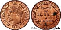 FRANKREICH Module de cinq centimes, Visite impériale à Lille ZWEITES KAISERREICH Lille 1853 (25mm, 5,27g, 12h) -