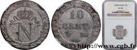 FRANKREICH 10 cent. à l'N couronnée GESCHICHTE FRANKREICHS Strasbourg 1808 (18mm, g, 6h) -