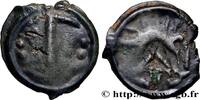 FRANKREICH Potin OYINDIA à la tête janiforme GALLIEN - BELGICA - LINGONES (Region die Langres) c. 80-50 AC. (16mm, 2,69g, 9h) -