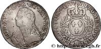 FRANKREICH Écu aux branches d'olivier, buste habillé LOUIS XV THE WELL-BELOVED Strasbourg 1737 (42mm, 28,95g, 6h) -