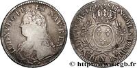 FRANKREICH Écu aux branches d'olivier, buste habillé LOUIS XV THE WELL-BELOVED Montpellier 1726 (39mm, 29,06g, 6h) -