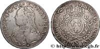 FRANKREICH Écu aux branches d'olivier, buste habillé LOUIS XV THE WELL-BELOVED Montpellier 1727 (40,5mm, 29,10g, 6h) -