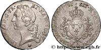 FRANKREICH Écu aux branches d’olivier, tête ceinte d’un bande LOUIS XV THE WELL-BELOVED Perpignan 1757 (41,5mm, 29,33g, 6h) -
