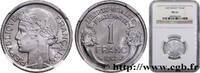 FRANKREICH 1 franc Morlon, légère VIERTE FRANZOSISCHE REPUBLIK 1948 (23mm, 1,3g, 6h) -