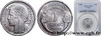 FRANKREICH 1 franc Morlon, légère VIERTE FRANZOSISCHE REPUBLIK 1950 (23,01mm, 1,30g, 6h) -