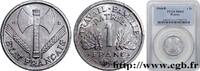 FRANKREICH 1 franc Francisque, légère ETAT FRANÇAIS Beaumont-Le-Roger 1944 (23mm, 1,3g, 6h) -