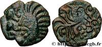 FRANKREICH Bronze au coq à tête humaine GALLIEN - BELGICA - BELLOVACI (Region die Beauvais) Beauvais (60) c. 50-30 AC. (16mm, 2,70g, 6h) -