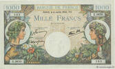 FRANKREICH 1000 Francs COMMERCE ET INDUSTRIE FRANKREICH 1000 Francs COMMERCE ET INDUSTRIE 1944 fST -