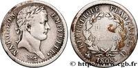 FRANKREICH Demi-franc Napoléon Ier tête laurée, République fr GESCHICHTE FRANKREICHS Lyon 1808 (18mm, 2,40g, 6h) -