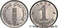 FRANKREICH 1 centime Épi, avec rebord FUNFTE FRANZOSISCHE REPUBLIK Paris 1962 (15mm, 1,67g, 6h) -