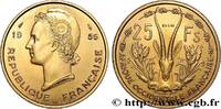 FRANZÖSISCHE WESTAFRIKA Essai de 25 Francs Marianne / antilope FRANZÖSISCHE WESTAFRIKA Paris 1956 (27mm, 7,57g, 6h) -