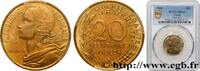 FRANKREICH 20 centimes Marianne FUNFTE FRANZOSISCHE REPUBLIK Paris 1962 (23,48mm, 4g, 6h) -