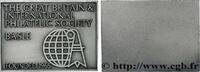 FRANKREICH Plaquette, The Great Britain & International Phila PHILATELIE Suisse, Bâle n.d. (44mm, 40,07g, 12h) -