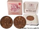 FRANKREICH Médaille, Canonisation de Jean-Paul II et Jean XXI VATICAN ET ÉTATS PONTIFICAUX 2014 (34,5mm, 19,21g, 12h) -