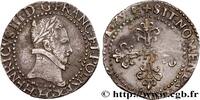 FRANKREICH Quart de franc au col plat HENRY III La Rochelle 1579 (23,5mm, 3,51g, 3h) -