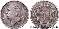 FRANKREICH 1 franc Louis XVIII LUDWIG XVIII Paris 1817 (23,12mm, 4,97g, 6h) -