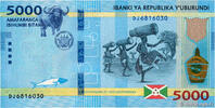 BURUNDI 5000 Francs BURUNDI 5000 Francs 2018 ST -