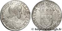 FRANKREICH Demi-écu, portrait à la mèche longue LOUIS XIV THE SUN KING Rouen 1653 (32mm, 13,72g, 2h) -
