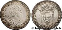 FRANKREICH Quart d'écu, portrait à la mèche courte LOUIS XIV THE SUN KING Paris, Monnaie de Matignon 1644 (27mm, 6,83g, 6h) -