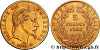 FRANKREICH 5 francs or Napoléon III, tête laurée ZWEITES KAISERREICH Strasbourg 1864 (16,5mm, 1,63g, 6h) -